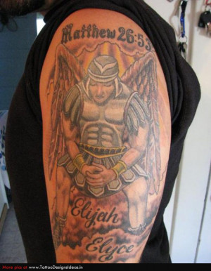 Religious Tattoos guardian angel
