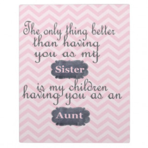 Personalized Gifts for Sister or Aunt Display Plaques