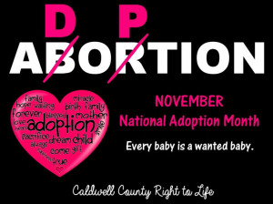 November is National Adoption Month==Amazing how 2 little letters can ...