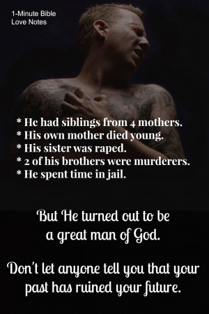 Joe’s childhood was full of jealousy, strife, crime and sin: