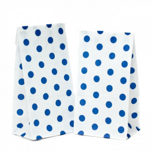 navy blue polka dot paper napkins