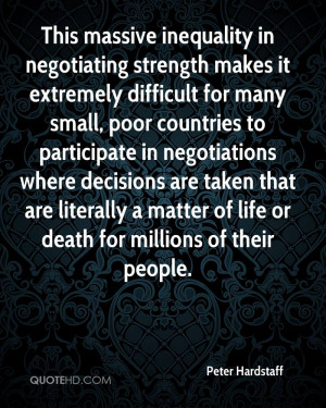This massive inequality in negotiating strength makes it extremely ...