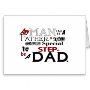 Step Dad Quote Fathers Day Cards