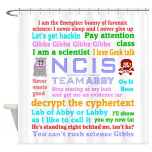 NCIS Abby Quotes Shower Curtain
