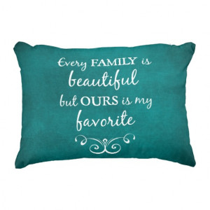 Inspirational Family Quote Accent Pillow