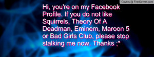 Hi, you're on my Facebook Profile. If Profile Facebook Covers