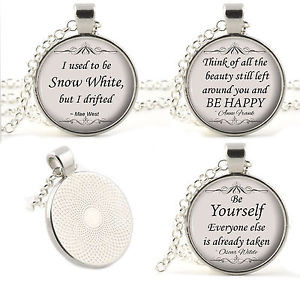 Silver-Quote-Necklace-Pendants-Poetry-Music-Song-Lyrics-Movie-Religion ...
