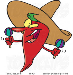 Mexican Pepper Cartoon