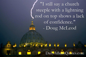 Doug McLeod – Chruch steeple with a lightning rod