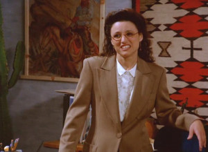 Seinfeld Elaine shrug gif