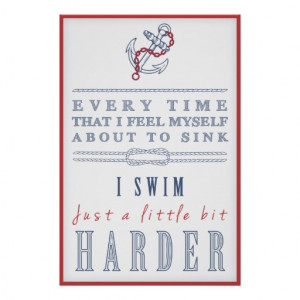 inspirational_sink_or_swim_with_nautical_theme_poster ...