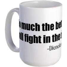 Dienekes: Fight in the shade Large Mug for