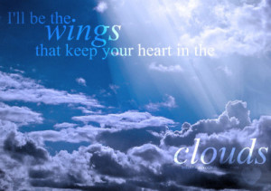 clouds, cute, love, lyrics, mayday parade, quote, sky, typography ...