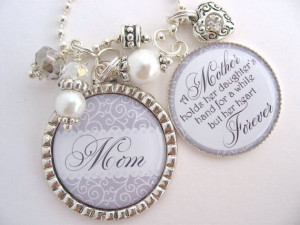 Mother of the Bride Gift Simple Elegant Wedding GREY and White Wedding ...