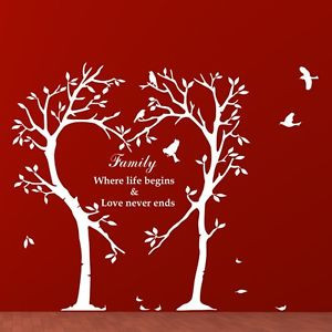 Family-Tree-Wall-Art-Sticker-Inspirational-Love-birds-family-decal ...