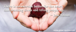 Holmes' quote reminds us of the best kind of exercise