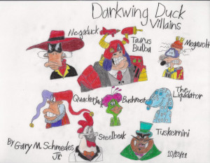 Darkwing Duck Villains by ChumleysCartoons
