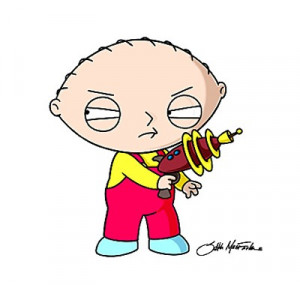stewie objects: red lightsaber, gun (from: here ), multiverse device,