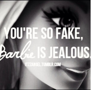 Funny Barbie Jealous Fake