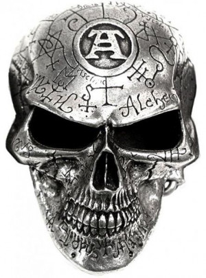 Omega Skull Belt Buckle = By Alchemy Gothic :¦: Shop: The Black Angel ...