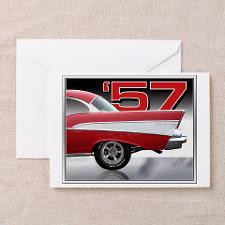 1957 Chevy Belair Greeting Cards for