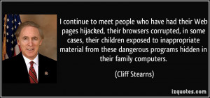 continue to meet people who have had their Web pages hijacked, their ...