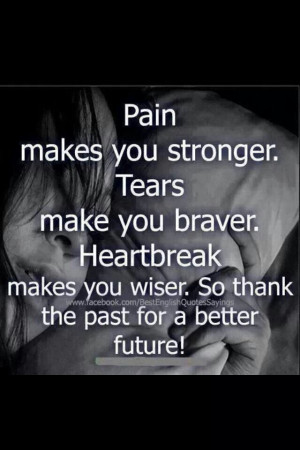 Fed up of the pain now.