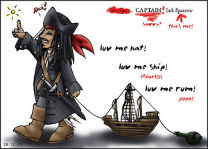 jar of dirt and guess whats inside it?Jack Sparrow:Why is the Rum ...