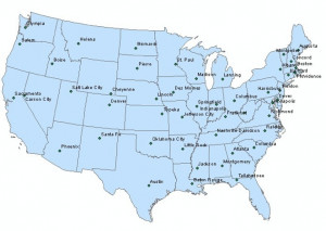 South America Map with Capital Cities