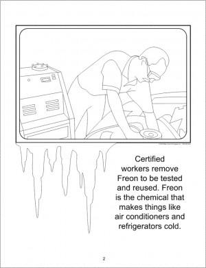COLOURING BOOK ABOUT AUTO RECYCLING