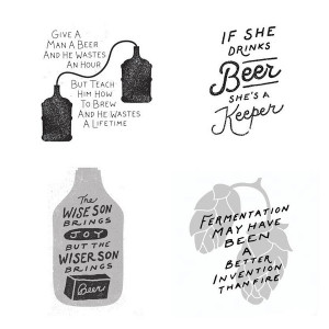 Beer Quotes Print