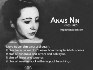 Anais Nin Love Quotes