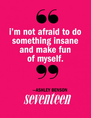 ashley benson, pink, pretty little liars, quote, seventeen