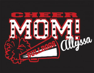 Glitter Cheer Mom Shirt ★★★
