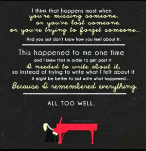 all too well, inspirational, quotes, song, story, taylor swift, ts
