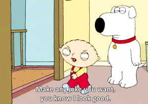 funny sexy cartoons family guy stewie new outfit animated GIF