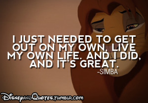 notes 2521 notes tagged as the lion king simba quote disney quotes ...