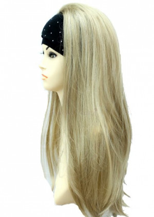 ... Half Wig Fall Clip In Hair Extension - Color: Ash Bleach Blonde