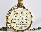 STEAMPUNK QUOTE PENDANT Steampunk Pendant Victorian Quotes Inventions ...