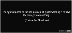 The right response to the non-problem of global warming is to have the ...