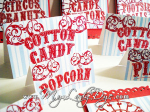 Carnival Themed Candy Jar Labels - For Candy Buffet Dessert Table ...