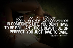 make a different in quotes about making a difference in someones life
