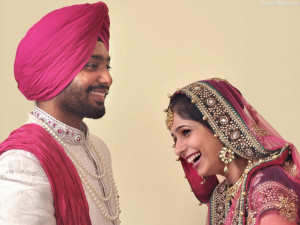 Punjabi Wedding Couple,Photo,Images,Pictures,Wallpapers