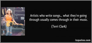 More Terri Clark Quotes