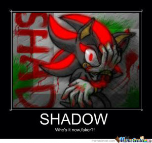 Shadow The Hedgehog Smiling