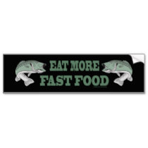 Funny Fishing Eat More fast Food Bass Fish by fishing_hunting_tees