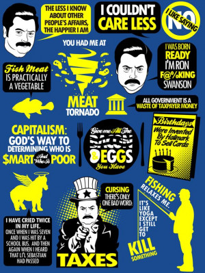 tomtrager: Over 10 inspiring quotes from Ron F@%KING Swanson. BUY AS A ...