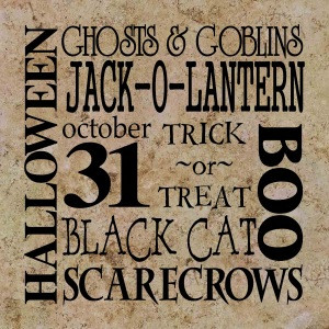 HALLOWEEN GHOSTS & GOBLINS JACK-O-LANTERN october 31...