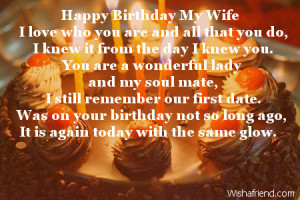 Happy Birthday My Wife