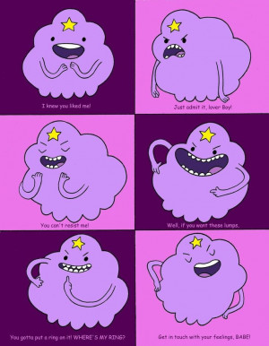 Lumpy. I can't help but think of her voice when I read these haha